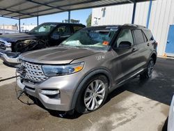 Vehiculos salvage en venta de Copart Sacramento, CA: 2021 Ford Explorer Limited