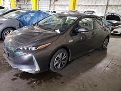 Salvage cars for sale at Woodburn, OR auction: 2018 Toyota Prius Prime