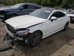 Salvage cars for sale at Marlboro, NY auction: 2019 Mercedes-Benz C 300 4matic