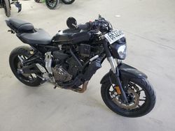 Salvage motorcycles for sale at Hampton, VA auction: 2016 Yamaha FZ07