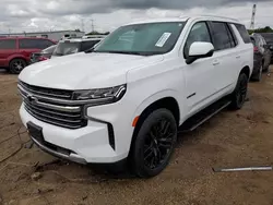 Salvage cars for sale at Elgin, IL auction: 2021 Chevrolet Tahoe K1500 LT