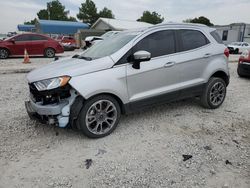 Salvage cars for sale at Prairie Grove, AR auction: 2021 Ford Ecosport Titanium