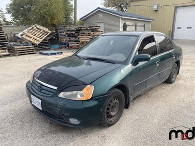 Salvage cars for sale from Copart Rocky View County, AB: 2001 Honda Civic LX