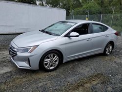 Salvage cars for sale at Baltimore, MD auction: 2019 Hyundai Elantra SEL