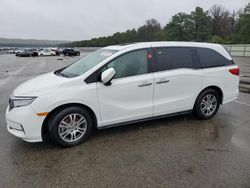 Salvage cars for sale at Brookhaven, NY auction: 2021 Honda Odyssey EXL
