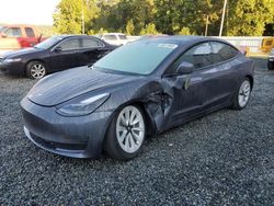 Salvage cars for sale from Copart Concord, NC: 2021 Tesla Model 3