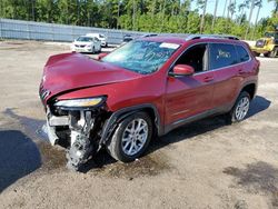 Salvage cars for sale at Harleyville, SC auction: 2015 Jeep Cherokee Latitude