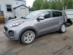 Salvage cars for sale from Copart Lyman, ME: 2017 KIA Sportage LX