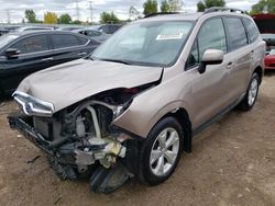 Salvage cars for sale from Copart Elgin, IL: 2016 Subaru Forester 2.5I Premium