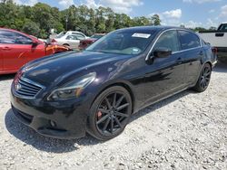 Salvage cars for sale from Copart Houston, TX: 2012 Infiniti G37 Base