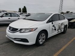 Salvage cars for sale at Hayward, CA auction: 2013 Honda Civic LX