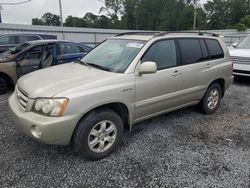 Salvage cars for sale from Copart Gastonia, NC: 2002 Toyota Highlander Limited