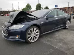 Salvage cars for sale at Wilmington, CA auction: 2014 Tesla Model S