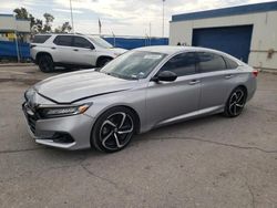 Salvage cars for sale from Copart Anthony, TX: 2022 Honda Accord Sport SE