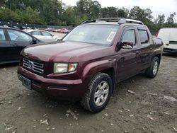 Salvage cars for sale from Copart Waldorf, MD: 2007 Honda Ridgeline RTS