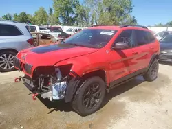 Salvage cars for sale at Bridgeton, MO auction: 2019 Jeep Cherokee Trailhawk