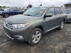 Salvage cars for sale from Copart Eugene, OR: 2013 Toyota Highlander Limited