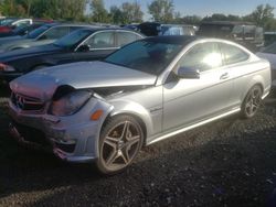 Mercedes-Benz C 63 AMG salvage cars for sale: 2012 Mercedes-Benz C 63 AMG