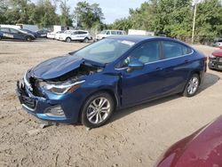 Chevrolet Cruze salvage cars for sale: 2019 Chevrolet Cruze LT