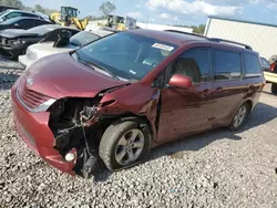 Salvage cars for sale at Hueytown, AL auction: 2016 Toyota Sienna LE