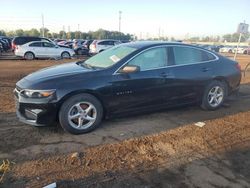 Salvage cars for sale at Woodhaven, MI auction: 2018 Chevrolet Malibu LS