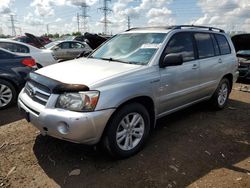 Salvage cars for sale at Dyer, IN auction: 2007 Toyota Highlander Hybrid