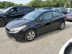 Salvage cars for sale at North Billerica, MA auction: 2017 KIA Forte LX