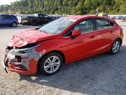 Salvage cars for sale at Hurricane, WV auction: 2017 Chevrolet Cruze LT