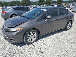 Honda Civic EX salvage cars for sale: 2012 Honda Civic EX