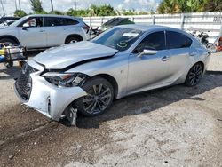 Salvage cars for sale at Miami, FL auction: 2021 Lexus IS 350 F-Sport