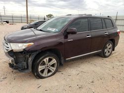 Toyota Vehiculos salvage en venta: 2013 Toyota Highlander Limited