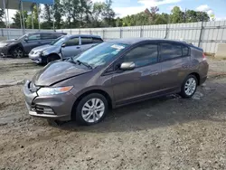 Salvage cars for sale at Spartanburg, SC auction: 2013 Honda Insight EX