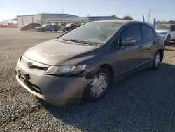 Honda salvage cars for sale: 2007 Honda Civic Hybrid