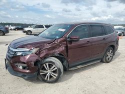 Salvage cars for sale at Houston, TX auction: 2017 Honda Pilot EXL