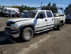 Salvage trucks for sale at Denver, CO auction: 2001 Chevrolet Silverado K2500 Heavy Duty