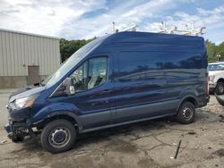 Salvage trucks for sale at Exeter, RI auction: 2016 Ford Transit T-250