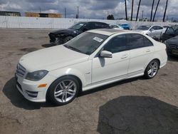 Salvage cars for sale at Van Nuys, CA auction: 2012 Mercedes-Benz C 250