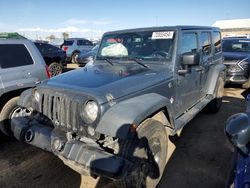 Salvage cars for sale at Brighton, CO auction: 2017 Jeep Wrangler Unlimited Sport