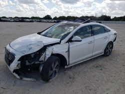 Salvage cars for sale at San Antonio, TX auction: 2016 Hyundai Sonata Hybrid