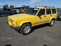 Salvage cars for sale from Copart Denver, CO: 2001 Jeep Cherokee Sport