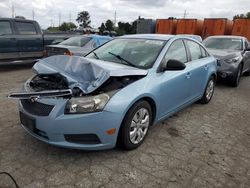 Chevrolet salvage cars for sale: 2012 Chevrolet Cruze LS