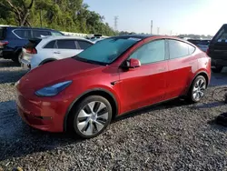 Flood-damaged cars for sale at auction: 2022 Tesla Model Y