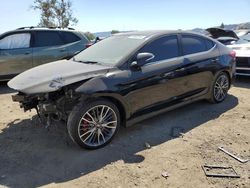 Salvage cars for sale at San Martin, CA auction: 2018 Hyundai Elantra Sport