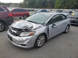 Honda salvage cars for sale: 2012 Honda Civic EXL