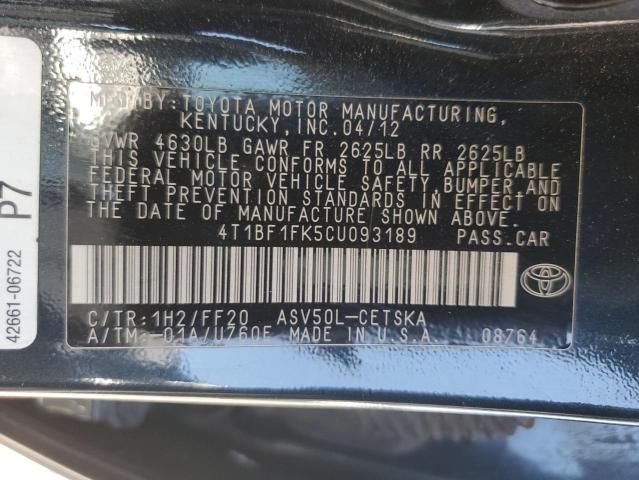 2012 Toyota Camry Base