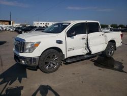 Salvage cars for sale at Grand Prairie, TX auction: 2017 Nissan Titan SV