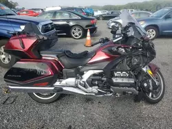 Salvage motorcycles for sale at Assonet, MA auction: 2018 Honda GL1800 D