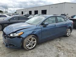 Salvage cars for sale at Jacksonville, FL auction: 2018 Ford Fusion SE