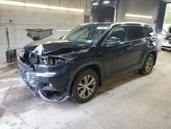 Salvage cars for sale at Angola, NY auction: 2014 Toyota Highlander XLE