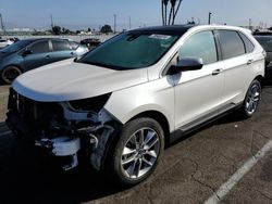 Salvage cars for sale at Van Nuys, CA auction: 2017 Ford Edge Titanium